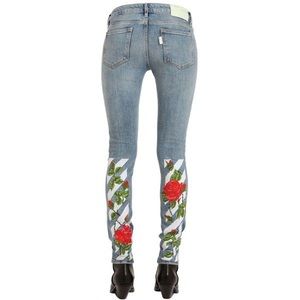 Retail $620 off-white skinny jeans
